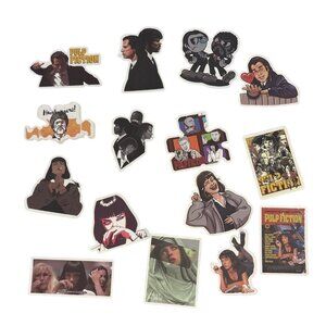 Pulp Fiction Themed Vinyl Sticker Set Lot of 15